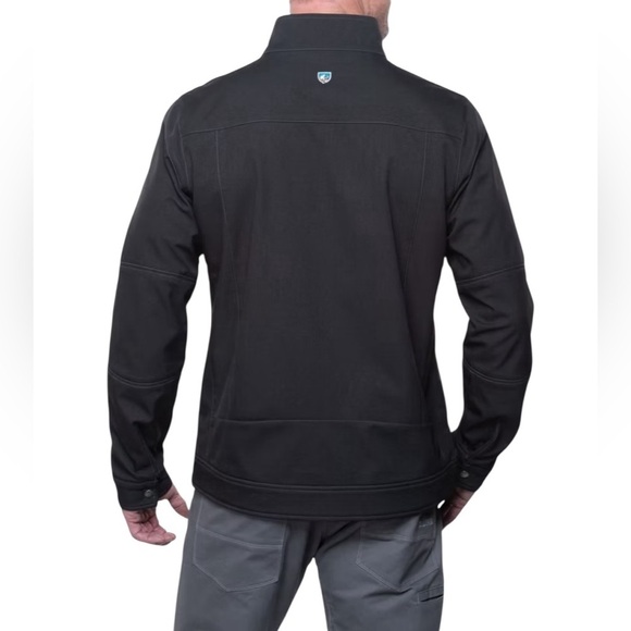 KUHL Softshell Performance Jacket Men’s Size M | Black Gray Outdoor Layer - Picture 2 of 5